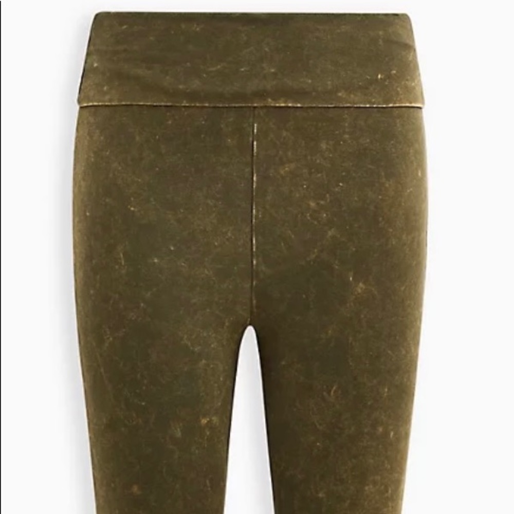 SIZE 6 - Cropped Foldover Waist Premium Legging - Picture 2 of 2